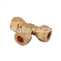 Equal Tee C x C x C Brass Compression Fittings