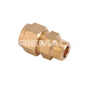 Straight C x M Coupler Brass Compression Fittings