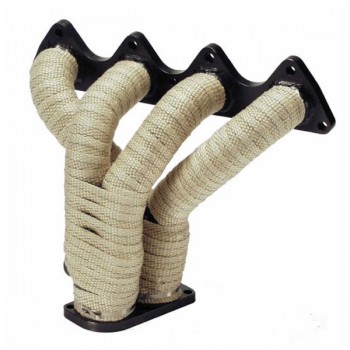 Exhaust Pipe Insulation Thermal Wrap 2 Inches x 50 Feet (Beige / Black –  EzAuto Wrap